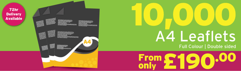 10,000 A4 Leaflets