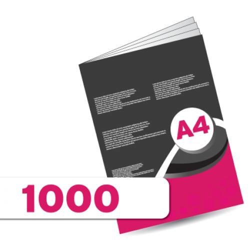 1,000 A3 Leaflets Double Sided folded to A4