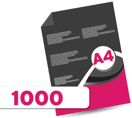 1,000 A4  Leaflets 