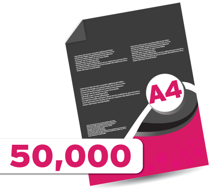 50,000 A4  Leaflets 