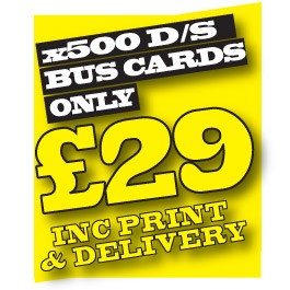 500 Bus Cards 50% Off