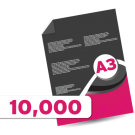 10,000 A3 Leaflets 