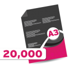 20,000 A3 Leaflets 