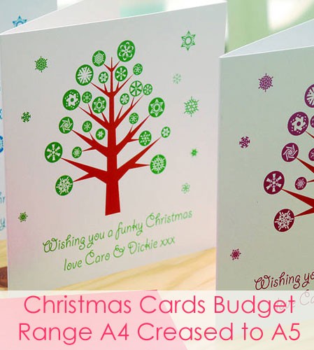 Christmas Cards - Budget Range A4 Creased to A5