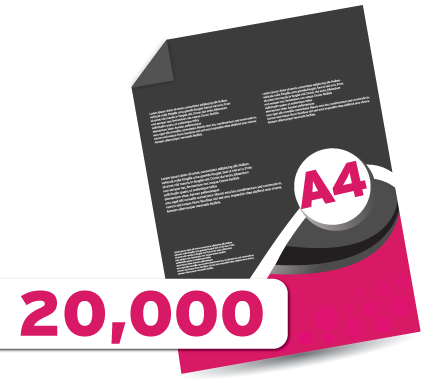 20,000 A4  Leaflets 