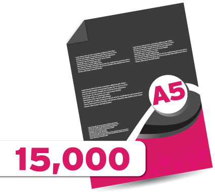 15,000 A5 Leaflets / Flyers