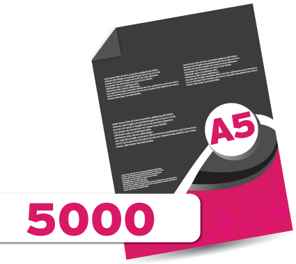 5,000 A5 Leaflets