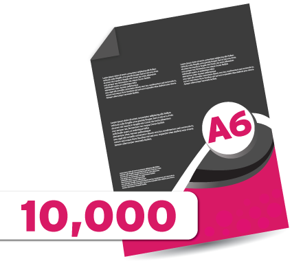 10,000 A6 Leaflets 