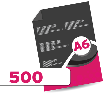 500 A6 Leaflets 
