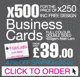 500 Business Cards for the Price of 250 Inc Free Design