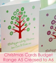 Christmas Cards - Budget Range A5 Creased to A6