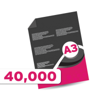 40,000 A3 Leaflets 