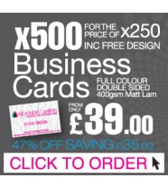 500 Business Cards for the Price of 250 Inc Free Design