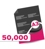 50,000 A3 Leaflets 
